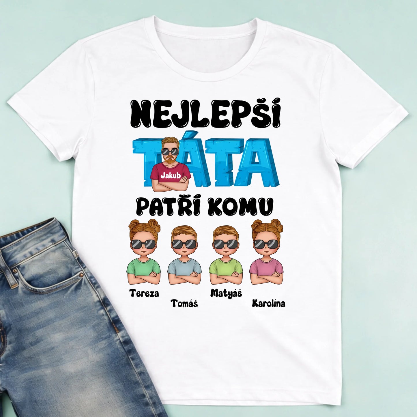 męska biała koszulka przód 1
