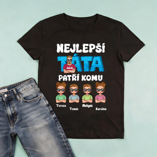 męska czarna koszulka przód