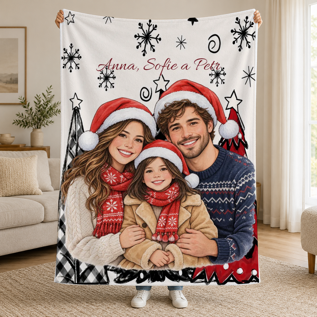 Personalizovaná deka s fotografií rodiny – akvarel #765220 [PC-MOCKUP:cmuu5gemj0000ot9gn68prd8k:bbee60dfc0ae9376b0bf4150:bbee60dfc0ae9376b0bf41503e4a67d980287dd173460842abb80773f516592e]