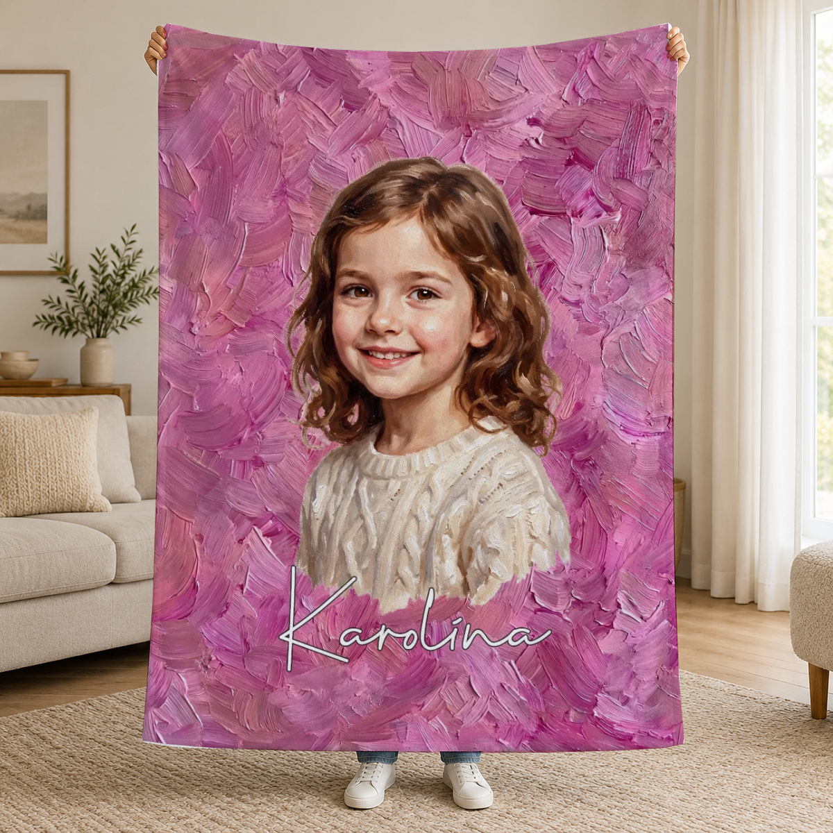 Deka s fotografií ve stylu olejomalby – Personalizovaná #98426 [PC-MOCKUP:cmv6u420n001xsxuy036gadf9:a1d1471ebbf47d8ab132306b:a1d1471ebbf47d8ab132306b7ccddae25935996e593585ff8a694467ddf2035f]