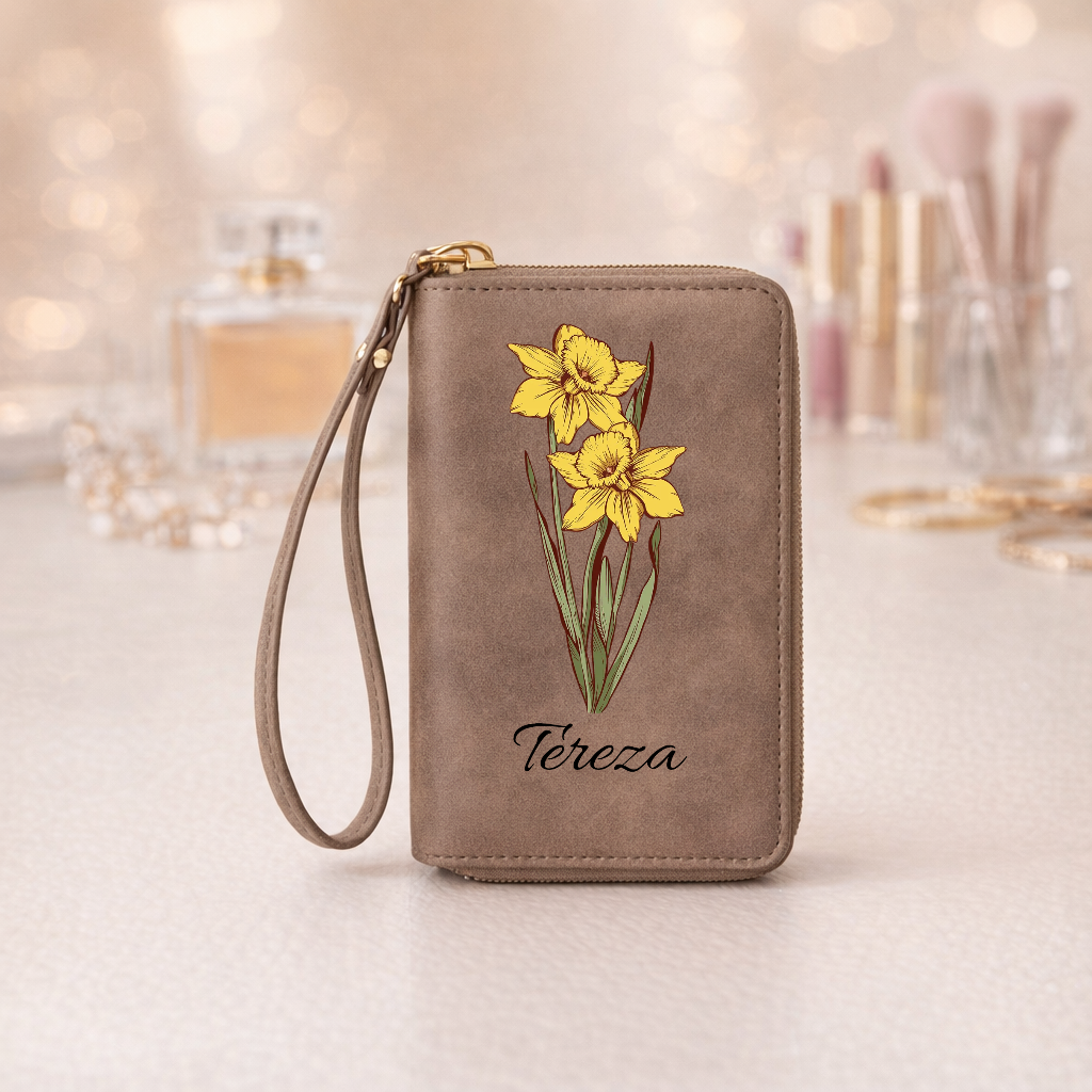 Personalizovaná peněženka s narozeninovou květinou a jménem [PC-MOCKUP:cmv77mjyt007tmrablo1bw4ne:26d6cc3b447a10ef20463029:26d6cc3b447a10ef204630292b90546c7e8af181a819c4d8e59c8763c3499b87]
