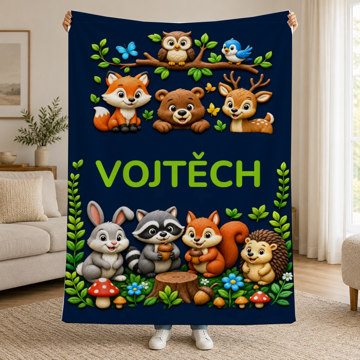 Deka s dětským motivem a jménem - Personalizovaná #8482912 [PC-MOCKUP:cmveze1b90009oyodzon8g54q:3be4f82825c3f97be3709a63:3be4f82825c3f97be3709a63006c2e53b2ea8e752609422a81a19988dc85d8d5]