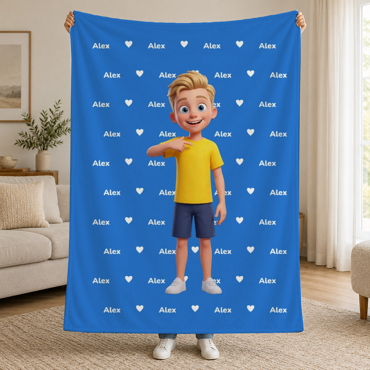 Deka s vaší 3D postavou a jménem – Personalizovaná #61843 [PC-MOCKUP:cmvf1v8u00009oytjnbbv08u9:59931d716c31901371c82bcb:59931d716c31901371c82bcb293488fdc14e7cb3a9366a997efdb42bdb633d21]