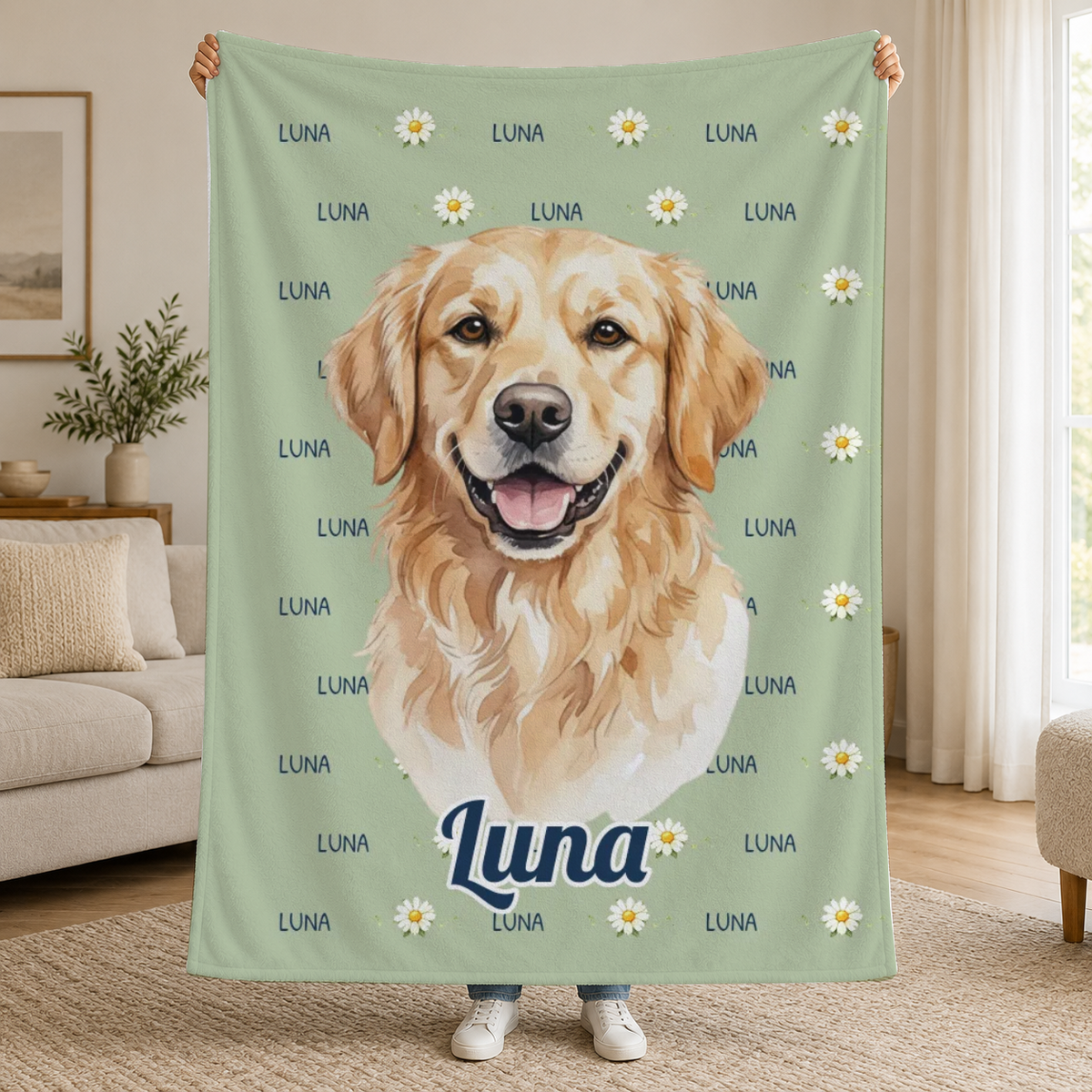 Deka s akvarelovým obrázkem mazlíčka a jménem – Luna [PC-MOCKUP:cmvl5q0nj0001saob7allzzpv:90b89876247843d2a013ab10:90b89876247843d2a013ab1097f749eb4079bfa0dfb21eacfc77129bb05bd540]