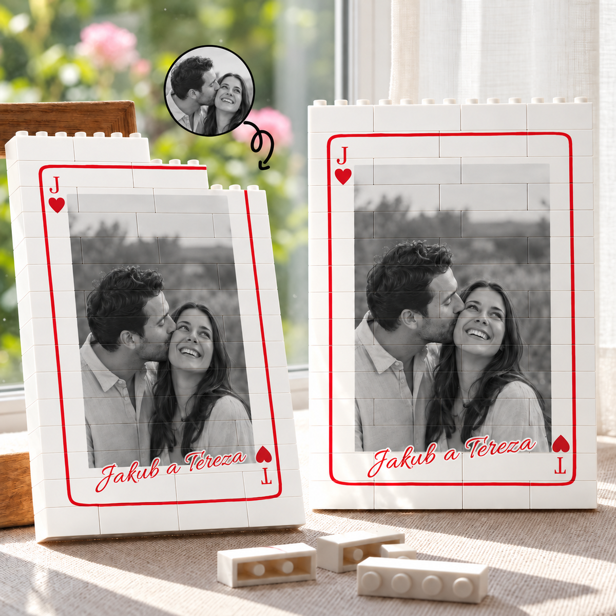 Personalizované kostky s fotografií – Dárek k Dni chlapců #90371 | Jakub a Tereza | hero